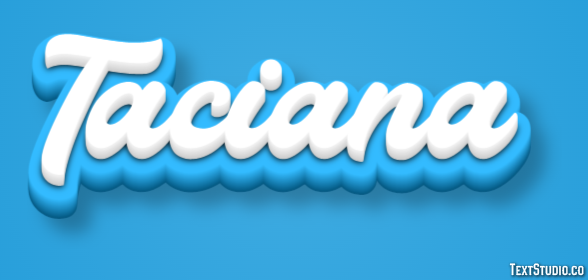 Taciana Efecto de texto