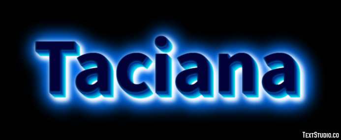 Taciana Efecto de texto