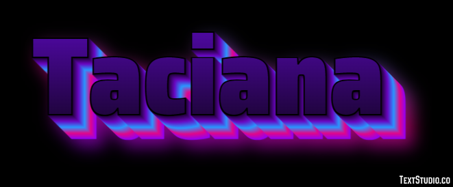 Taciana Efecto de texto