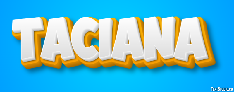 Taciana Efecto de texto