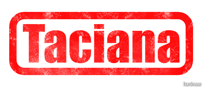 Taciana Efecto de texto