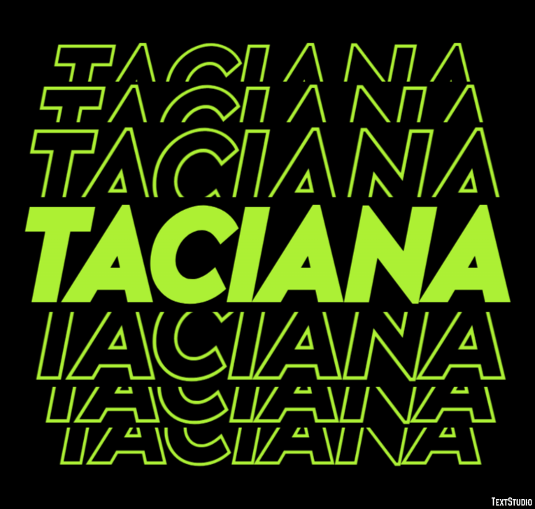 Taciana Efecto de texto