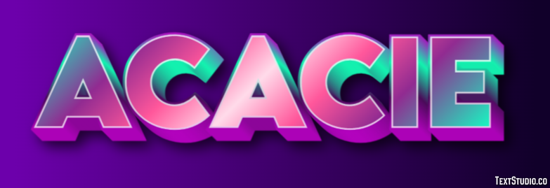 Acacie Текстовый эффект