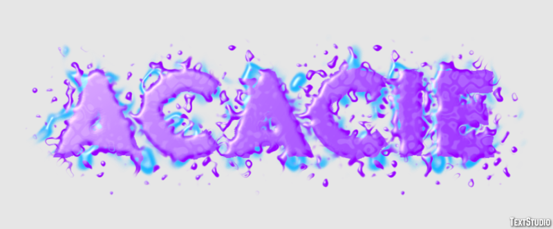 Acacie Efeito de texto