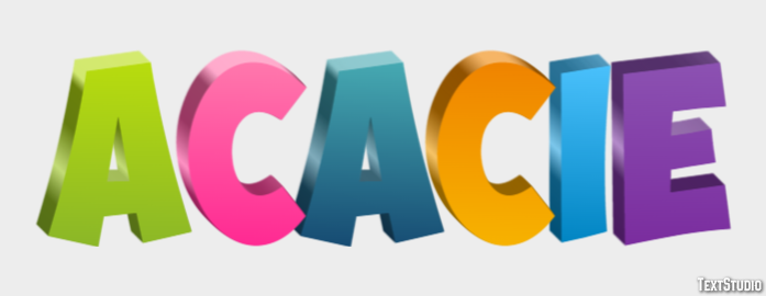 Acacie Текстовый эффект