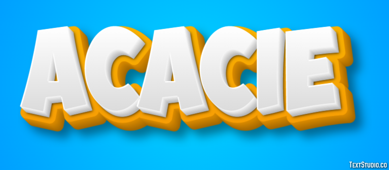 Acacie Текстовый эффект