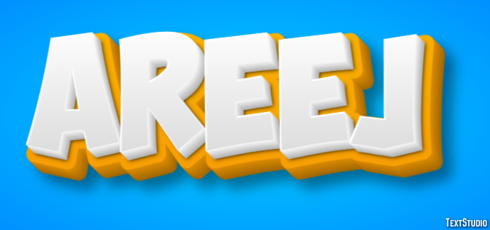 Areej Text effect