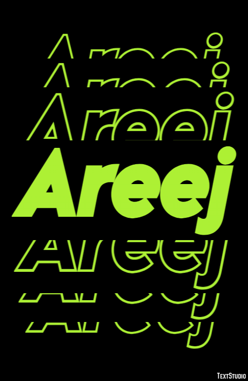 Areej Text Effect