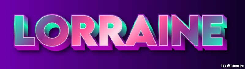 Lorraine Text Effect