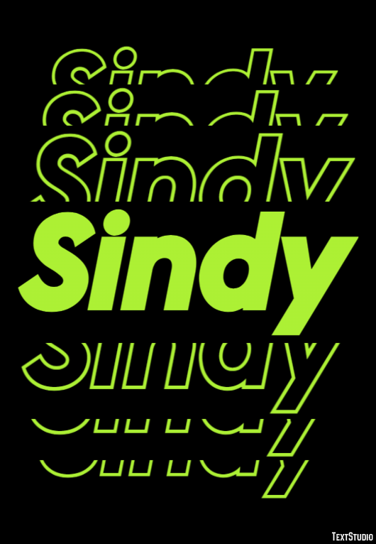 Sindy Efekt tekstowy
