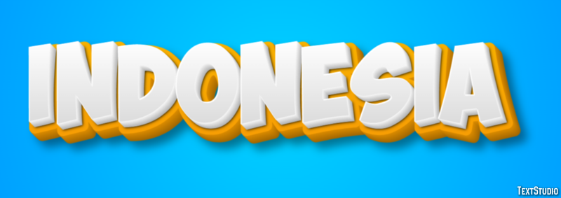 Indonesia Text Effect