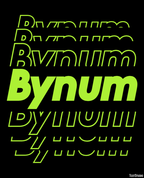 Bynum Text Effect