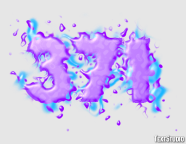 371 Эффект текста