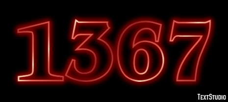 1367 Text effect