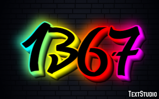 1367 Text effect