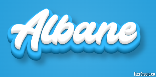 Albane Texteffekt