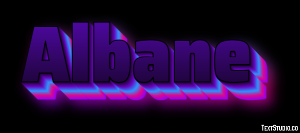 Albane Texteffekt