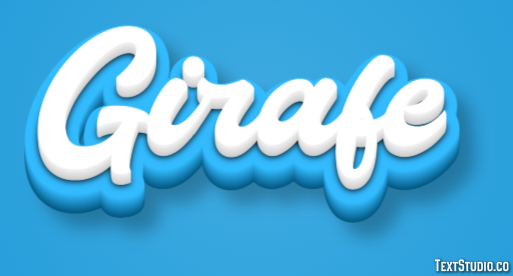 Girafe Text Effect