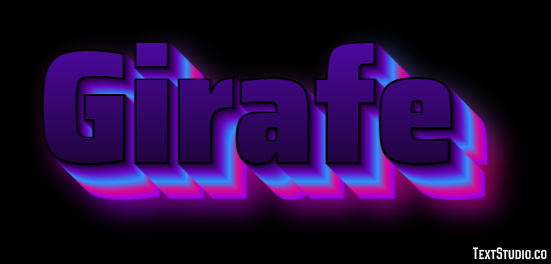 Girafe Text Effect