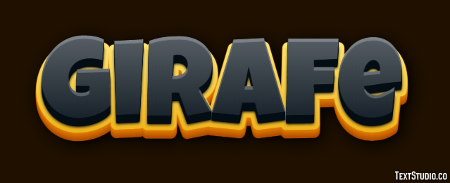 Girafe Texteffekt