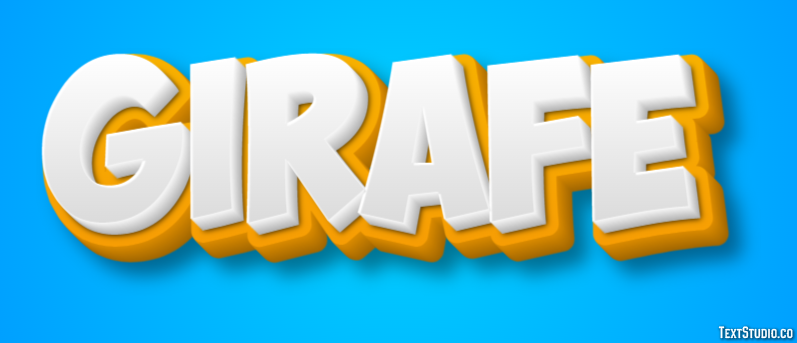 Girafe Texteffekt