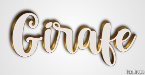 Girafe Texteffekt