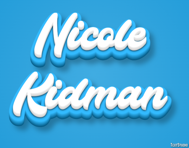 Nicole Kidman Efeito de texto