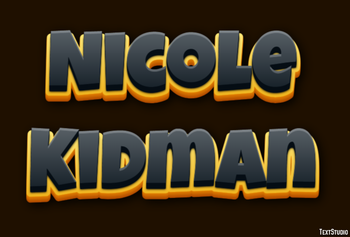 Nicole Kidman Text Effect