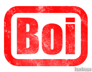Boi Efeito do texto