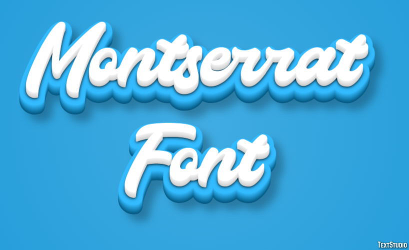 Montserrat Font テキスト効果