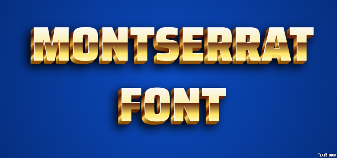 Montserrat Font テキスト効果