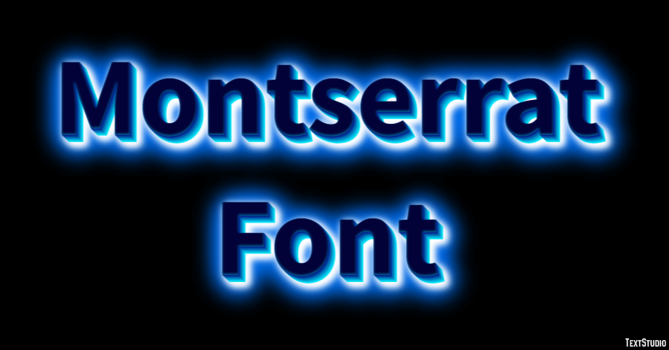 Montserrat Font テキスト効果