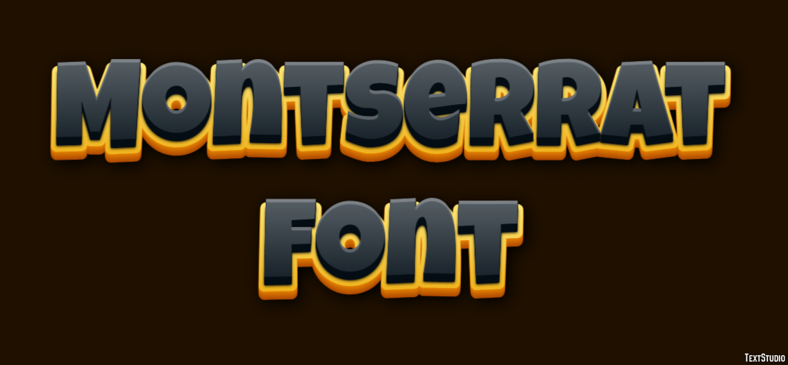 Montserrat Font テキスト効果