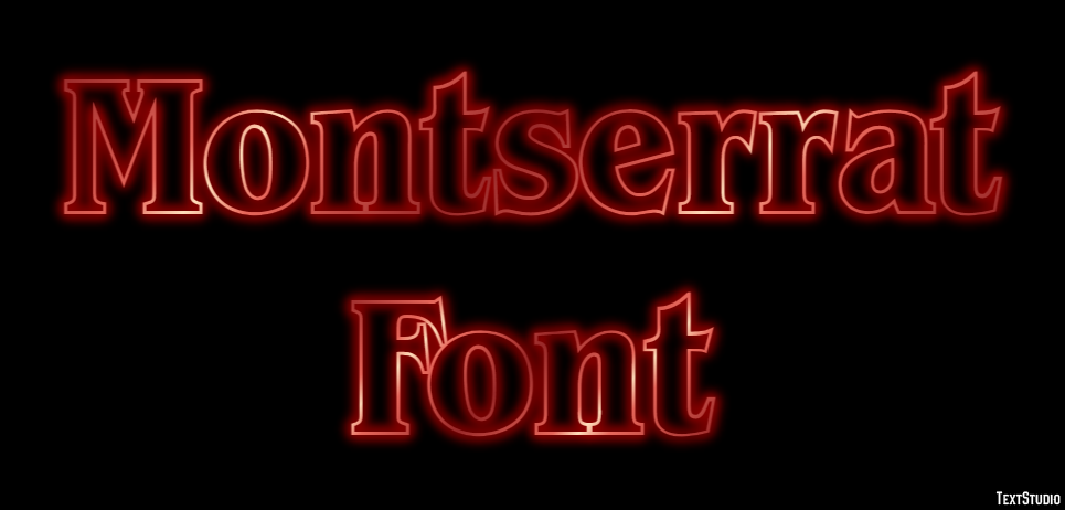 Montserrat Font テキスト効果