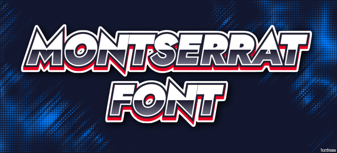 Montserrat Font テキスト効果