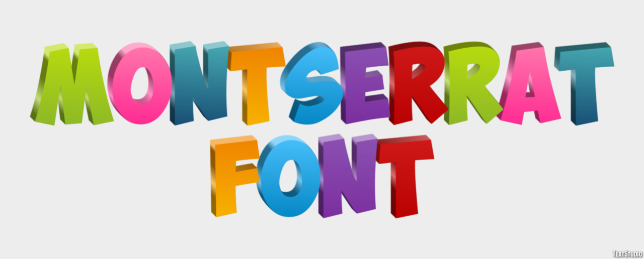 Montserrat Font テキスト効果