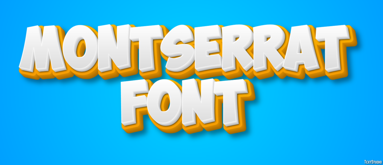 Montserrat Font テキスト効果