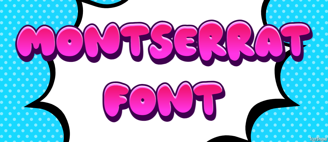 Montserrat Font テキスト効果