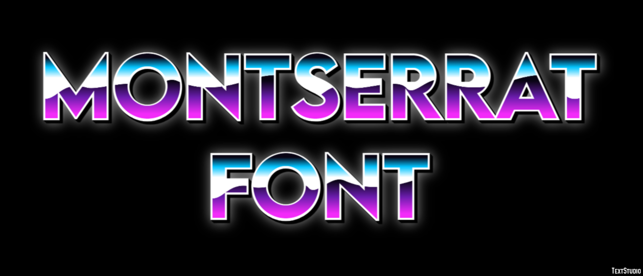 Montserrat Font テキスト効果