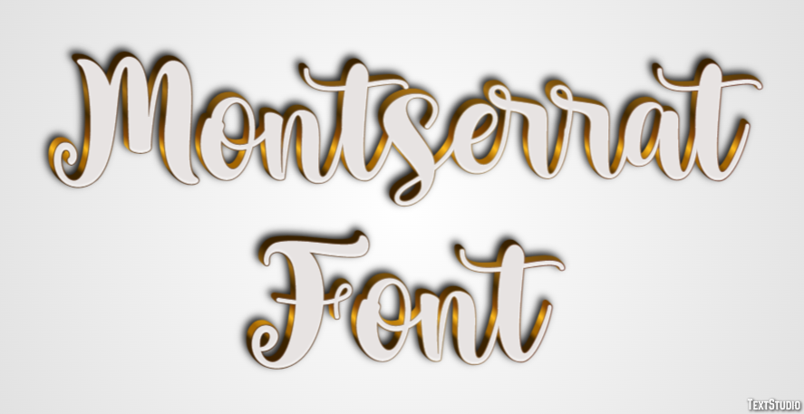 Montserrat Font テキスト効果