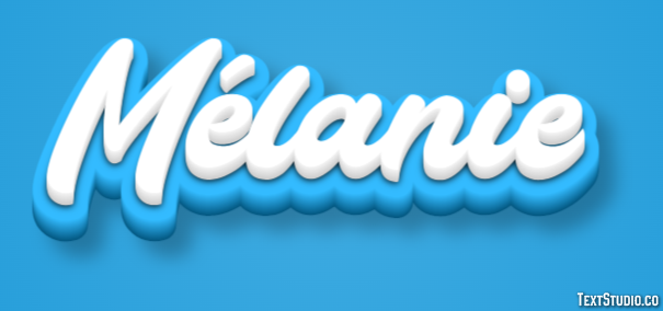 Mélanie Text Effect