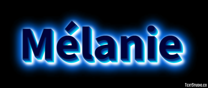 Mélanie Efecto de Texto