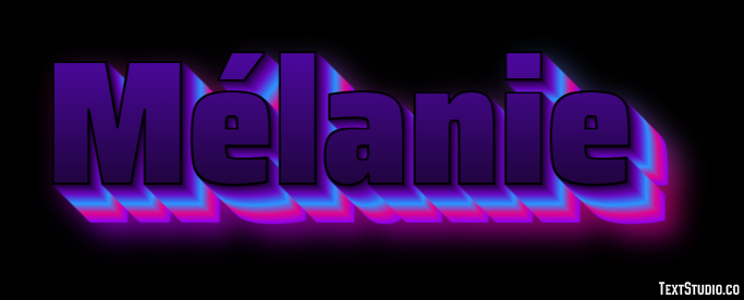 Mélanie Text Effect