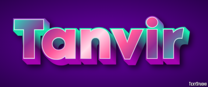 Tanvir Text effect