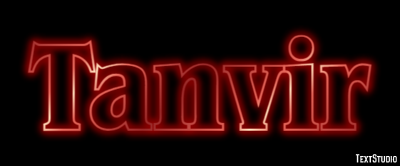 Tanvir Text effect