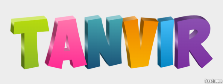Tanvir Text effect