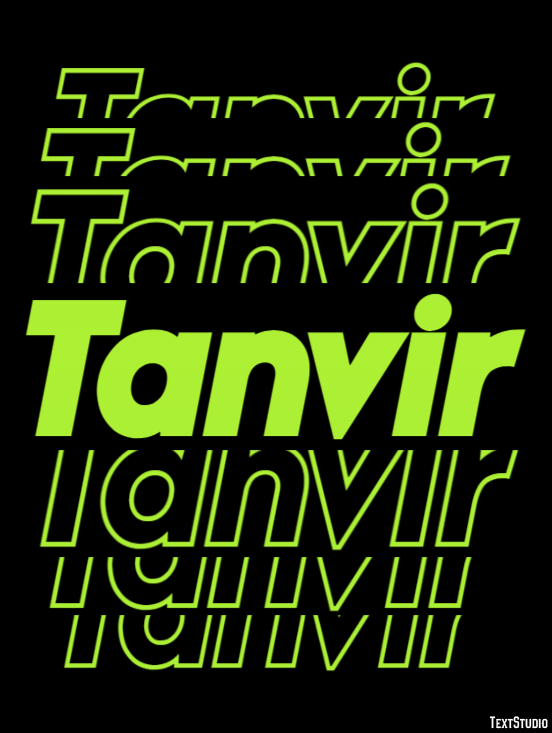 Tanvir Text Effect