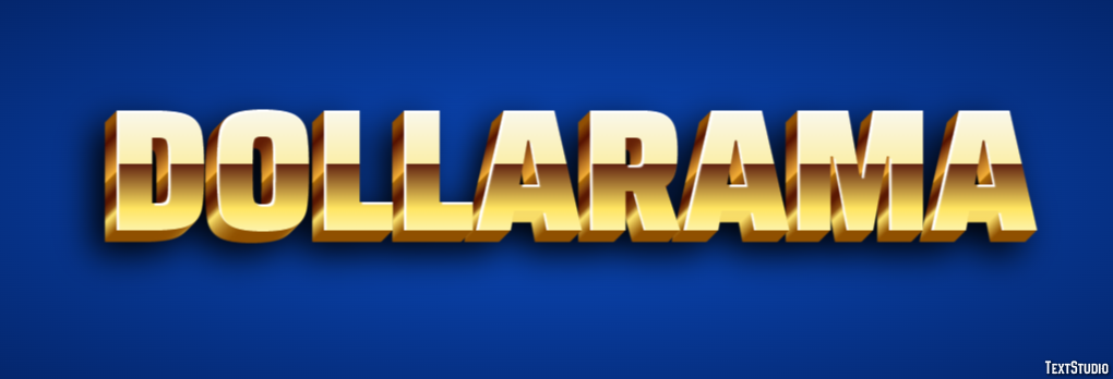 Dollarama Tekst effect