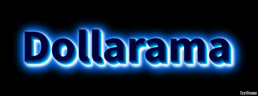 Dollarama Tekst effect