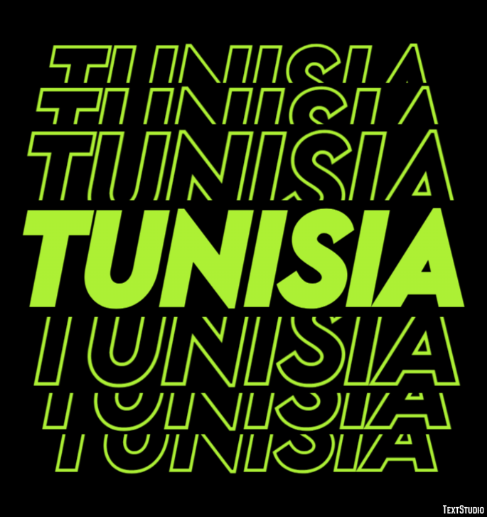 Tunisia テキスト効果